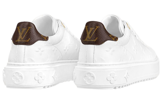 (WMNS) LOUIS VUITTON Time Out Sneakers 'White Monogram with Brown' 1AAE5M