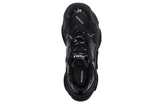 Balenciaga Triple S Allover Logo 'Black Multi' 536737W2FA81083