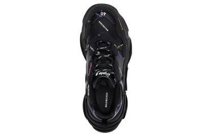 Balenciaga Triple S Allover Logo 'Black Multi' 536737W2FA81083
