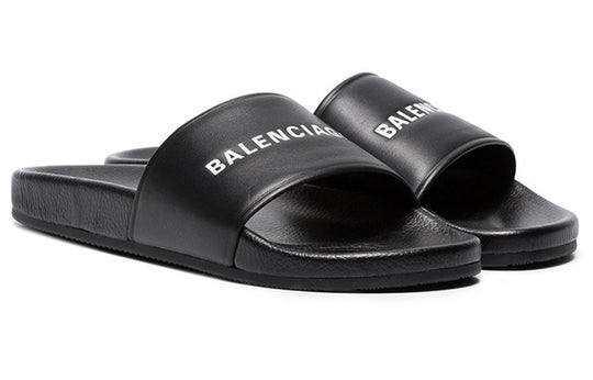 Balenciaga Logo Slide 'Black' 506347WAL001006