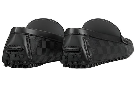 LOUIS VUITTON Hockenheim Moccasin Shoes 'Black' 1A8INL