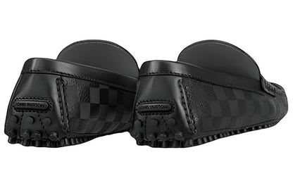 LOUIS VUITTON Hockenheim Moccasin Shoes 'Black' 1A8INL