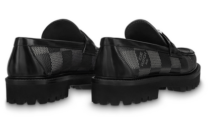 LOUIS VUITTON Major Loafers 'Grey Black Plaid' 1AAN6T