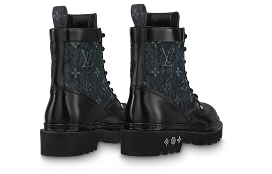 LOUIS VUITTON Fat Ranger Boots 'Black with Monogram' 1AANTF