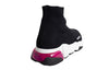 (WMNS) Balenciaga Speed Sneaker 'Clear Sole - Black Pink' 607543W2DB61014