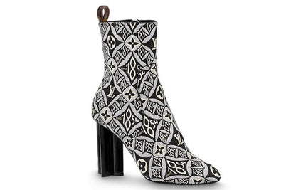 (WMNS) LOUIS VUITTON Silhouette Heelas 'Black Sophisticated Monogram' 1A8KN7