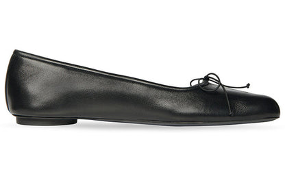 (WMNS) Balenciaga Anatomic Ballerina Shoes 'Black Shiny Soft Sheepskin' 714260WBCW01000