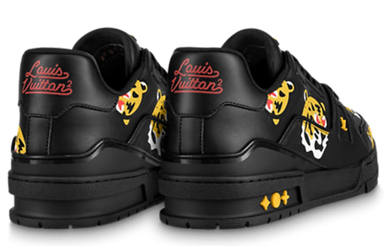 LOUIS VUITTON x Nigo Trainers 'White with Tiger Monogram' 1A9JBI