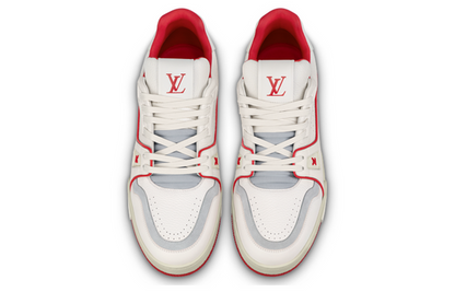 LOUIS VUITTON LV Trainer Sneakers 'White Red Grey' 1ABFBI