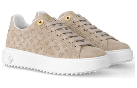 (WMNS) LOUIS VUITTON Time Out Sneakers 'Beige Minimonogram' 1ABR2I