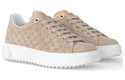 (WMNS) LOUIS VUITTON Time Out Sneakers 'Beige Minimonogram' 1ABR2I