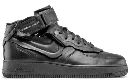 Nike x COMME des GARCONS Air Force 1 Mid 'Triple Black' DC3601-001