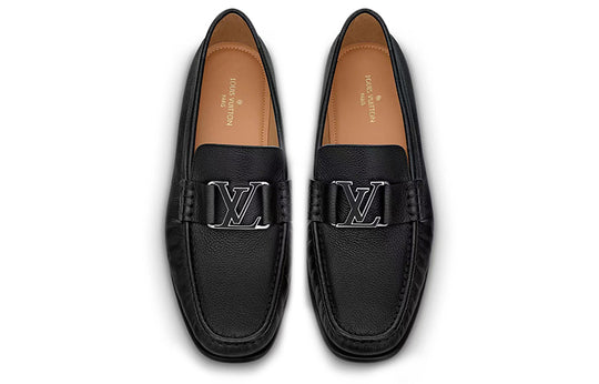 LOUIS VUITTON Montaigne Loafers 'Black with Silver Plate' 1A8IFN