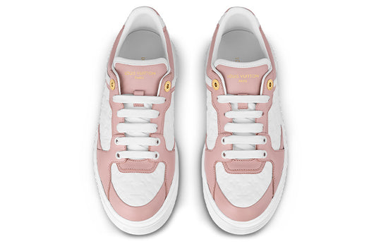 (WMNS) LOUIS VUITTON Time Out Sneakers 'White Mini Monogram Pink' 1ABURV