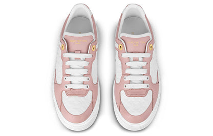 (WMNS) LOUIS VUITTON Time Out Sneakers 'White Mini Monogram Pink' 1ABURV