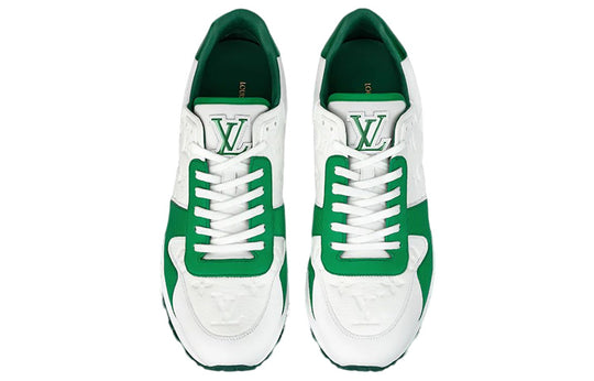 LOUIS VUITTON LV Run Away Sneakers 'White Monogram with Green EPI' 1AA6PB