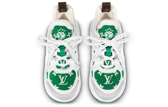 (WMNS) LOUIS VUITTON LV Archlight Sneakers 'White with Green Monogram' 1AACSU