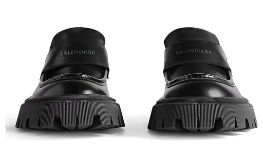 Balenciaga Tractor Loafer Shoes 'Black Smooth Calfskin' 760433WA8E91000