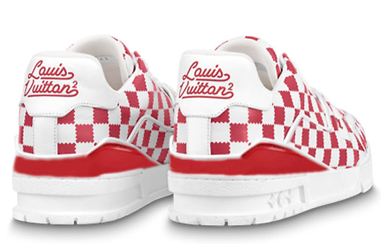 LOUIS VUITTON x Nigo Trainers 'Red White Plaid' 1A9J85