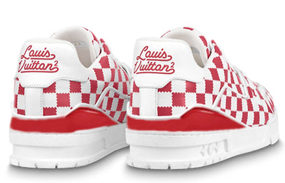 LOUIS VUITTON x Nigo Trainers 'Red White Plaid' 1A9J85