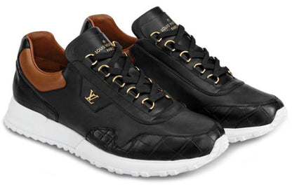 LOUIS VUITTON LV Run Away Sneakers 'Black Brown Gold' 1A5EK8
