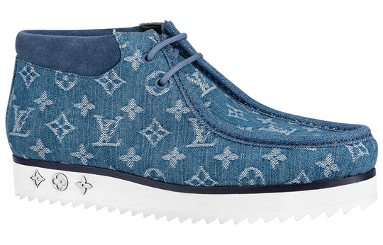 LOUIS VUITTON Mods Ankle Boots 'Denim Monogram' 1A8JTE