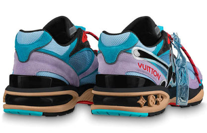 LOUIS VUITTON Trail Sneakers 'Purple Blue Black' 1A7P40