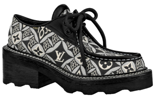 (WMNS) LOUIS VUITTON LV Beaubourg Loafers 'Black' 1A8D3E
