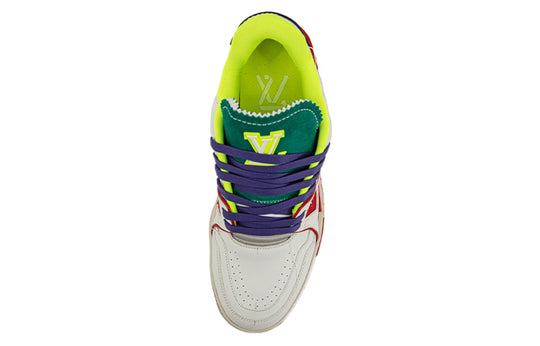 LOUIS VUITTON Trainer Upcycling Sneakers 'White Turquoise for China' 1A9D9N