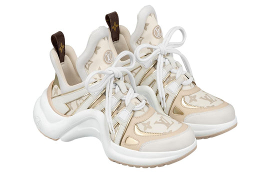 (WMNS) LOUIS VUITTON LV Archlight Sneakers 'Beige Monogram Gold' 1ABHQ5