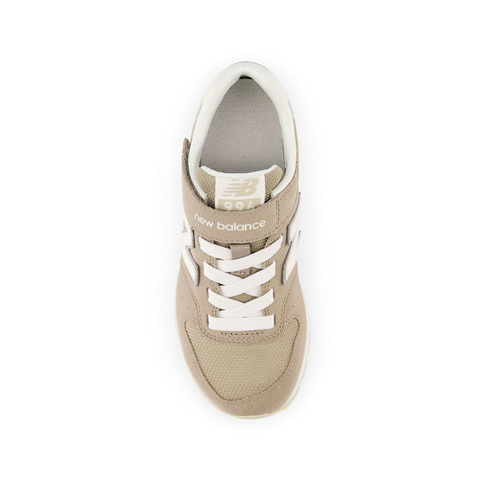 (GS) New Balance 996 Bungee Lace Top Strap Wide 'Aluminum Grey' YV996XB3
