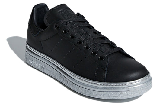 (WMNS) adidas originals Stan Smith New Bold 'Black Gray' AQ1111