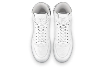 LOUIS VUITTON Rivoli Ankle Sneakers 'White Monogram with Silver' 1A8V86