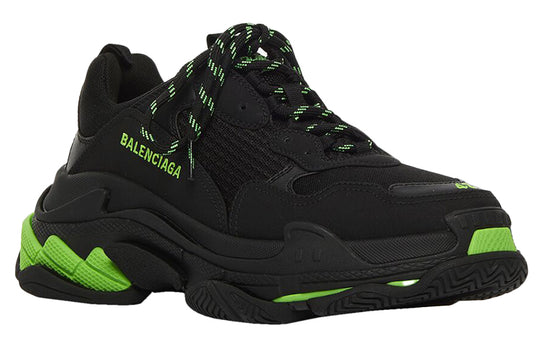 Balenciaga Triple S Sneaker 'Black Flou Green' 536737W3BK11035