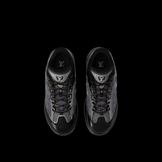 LOUIS VUITTON LV Discovery Lace Up Sneakers 'Black' 1ABZ2W