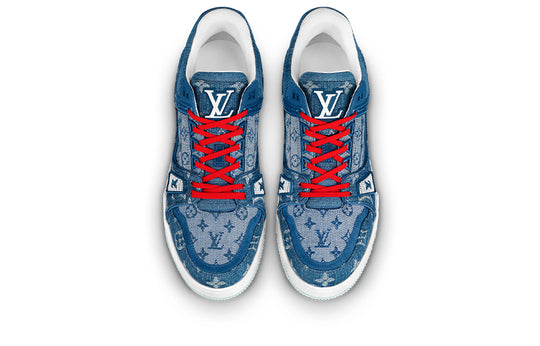 LOUIS VUITTON Trainers 'China Exclusive Denim Blue Red' 1A8TSK