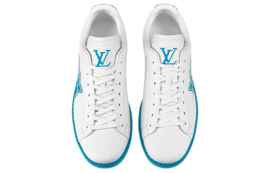 LOUIS VUITTON Luxembourg Samothrace Trainers 'White Blue' 1A9FZ3