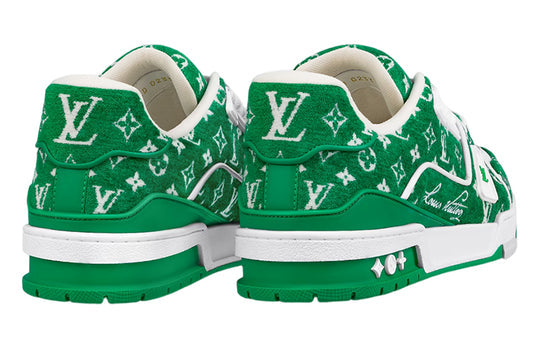LOUIS VUITTON LV Trainer Sneakers 'Green Monogram' 1ABFSA