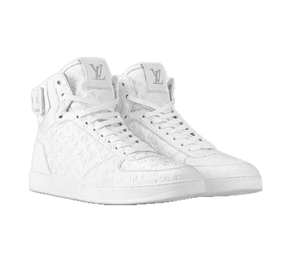 LOUIS VUITTON Rivoli Ankle Sneakers 'White Textured' 1A5USL