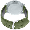 CASIOLeather Band Waterproof Business Style Men Mens Green Analog