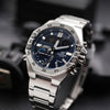 CASIOCasio Edifice Waterproof Analog-Digital Watch 'Marine Blue Silver'