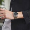 CASIOWaterproof EDIFICE Sapphire Crystal Mens Black Analog