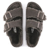 BirkenstockArizona Shearling Suede Leather Narrow Fit Sandals 'Mocha'