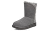 UGG(WMNS)  Classic Short Fluff High-Low Fleece Lined Gray
