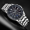 CASIOEDIFICE Quartz Waterproof Solar Powered Stainless Steel Strap Mens Black Analog