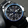 CASIOQuartz Waterproof EDIFICE Mens BlueBlack Analog