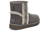 UGG(WMNS)  Classic Mini Shearling Logo 'Charcoal'
