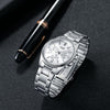 CASIOWaterproof Stainless Steel Strap Quartz Mens White Analog