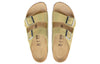 BirkenstockArizona Suede Leather Sandals 'Shimmering Popcorn'