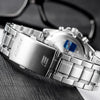 CASIOEDIFICE Waterproof Stainless Steel Strap Mens Blue Analog